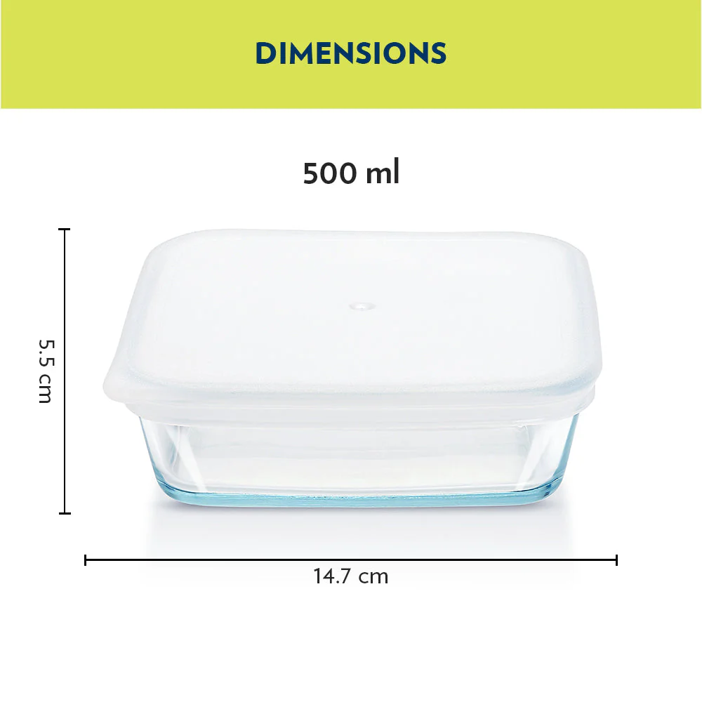 Square Baking Dish with lid, 500ml - Image 3
