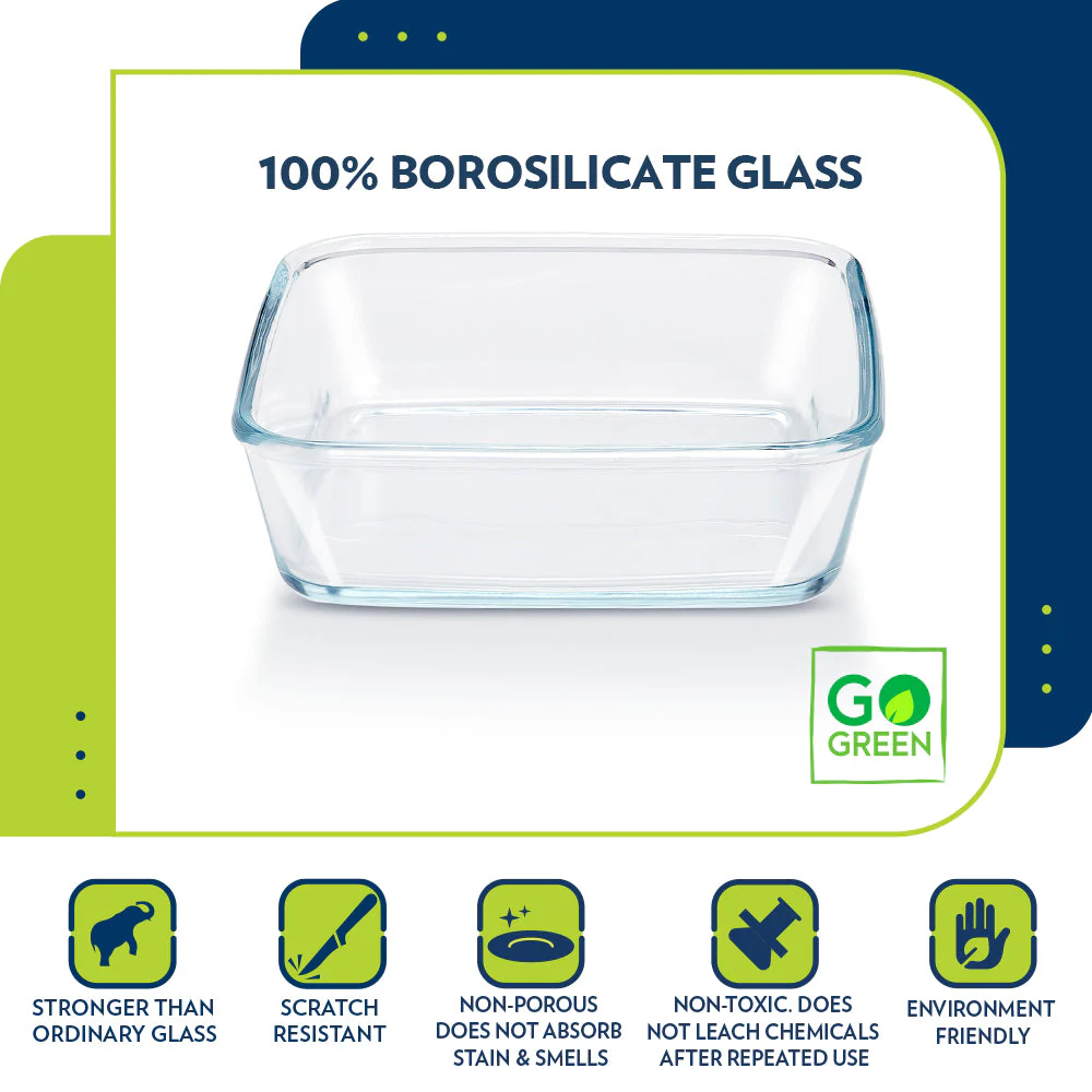 Square Baking Dish with lid, 500ml - Image 5