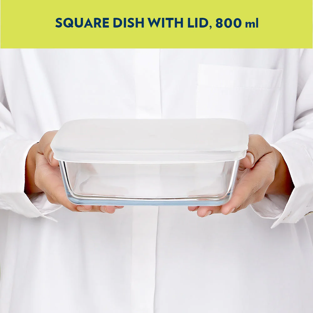 Square Baking Dish with lid, 800ml - Image 4