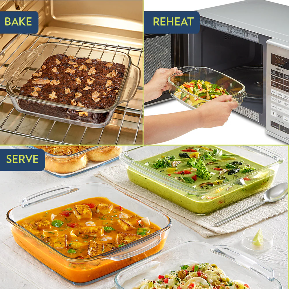 Square Baking Dish with handle, 1.6L - Image 6