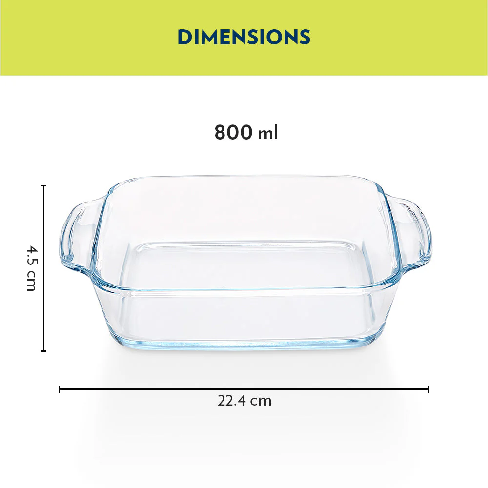 Square Baking Dish with handle, 800ml - Image 3