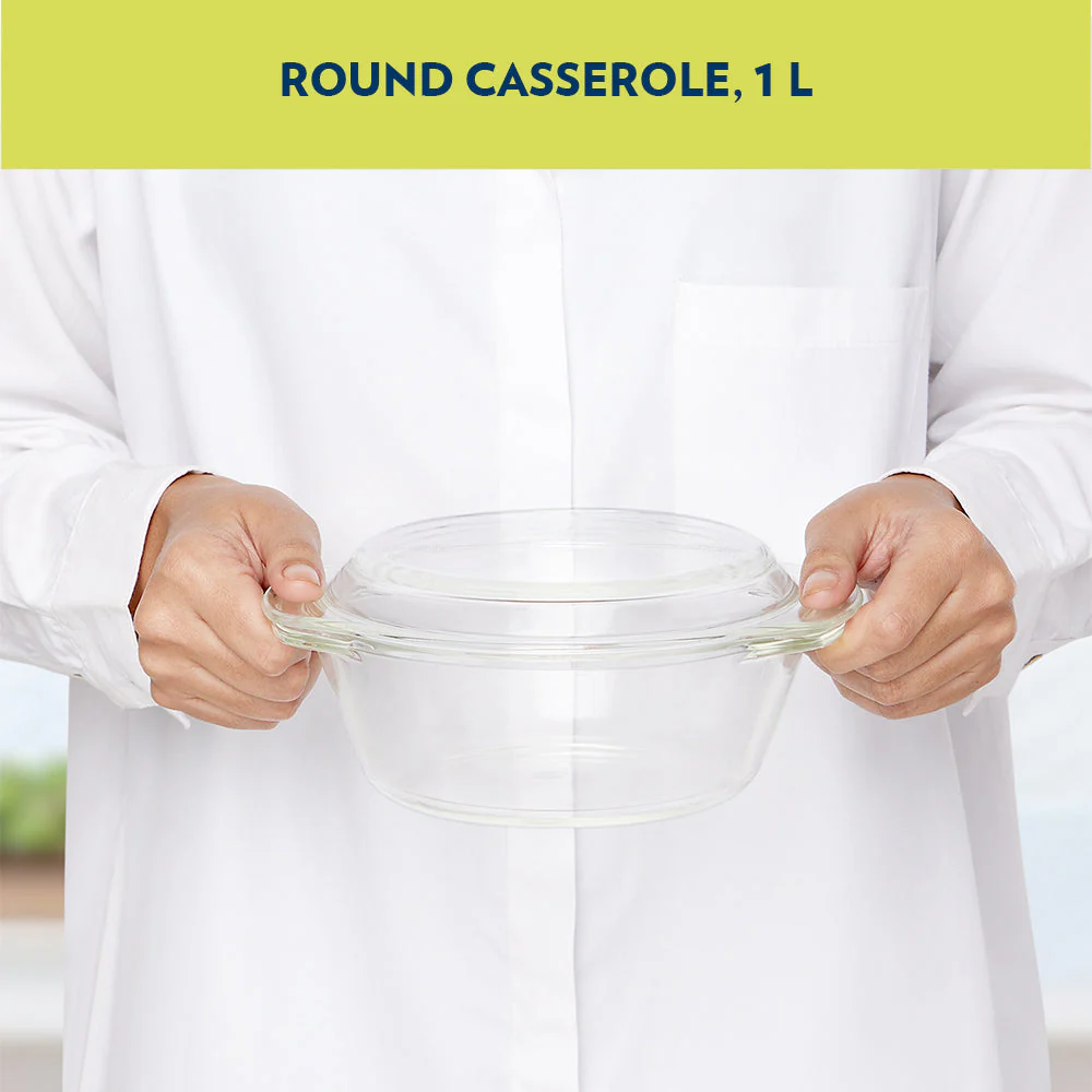 Borosil Round Casserole w Lid - Image 4