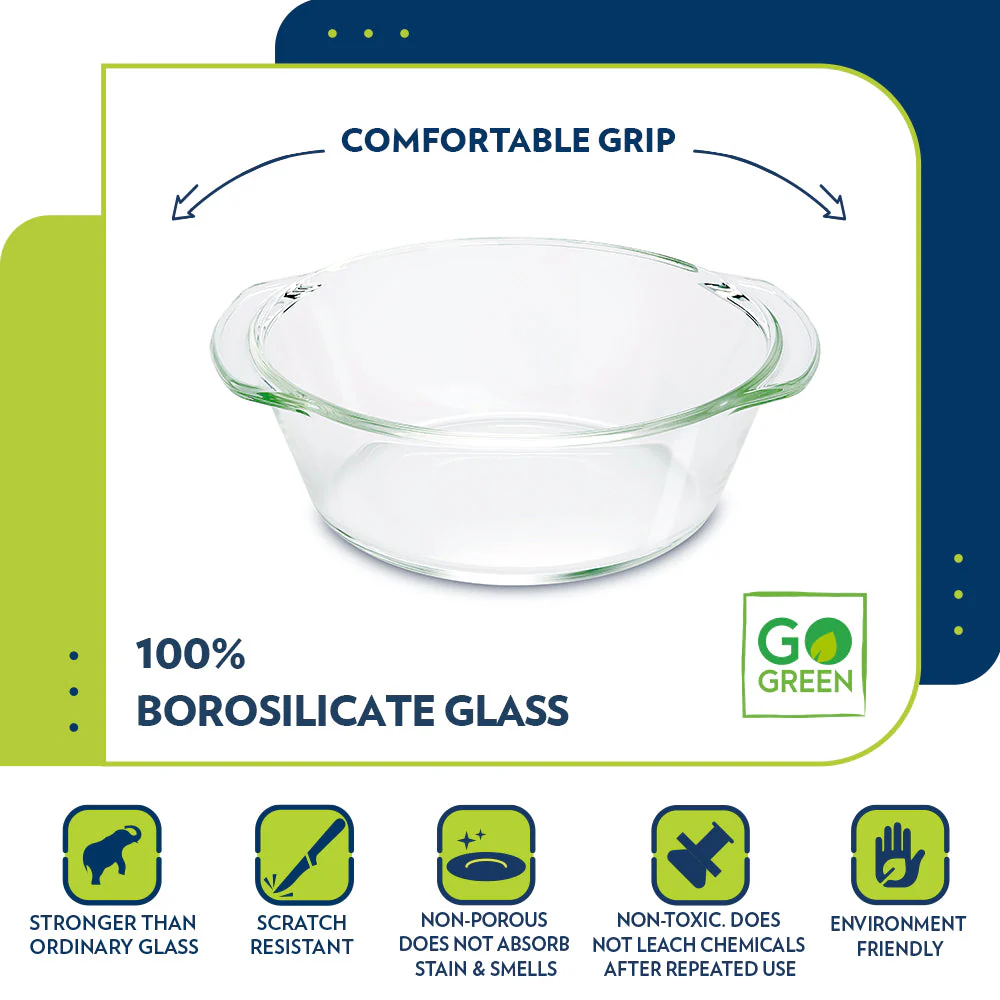 Borosil Round Casserole w Lid - Image 5