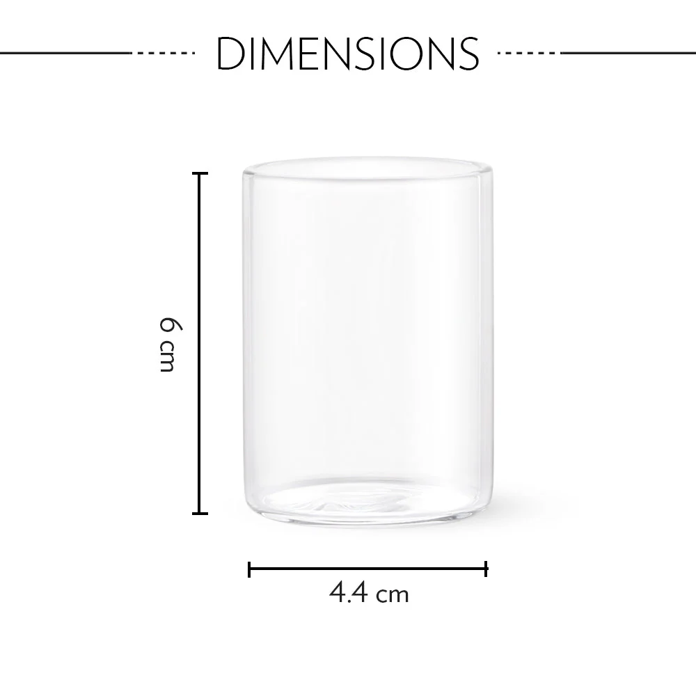 Borosil Shot Glass, Set of 6, 60ml - Image 3