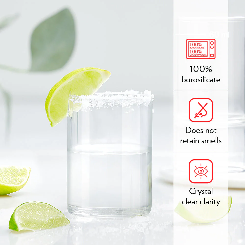 Borosil Shot Glass, Set of 6, 60ml - Image 4