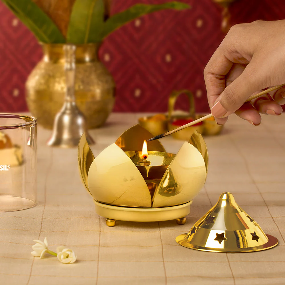 Borosil Shubh Akhand Diya, Medium - Image 3