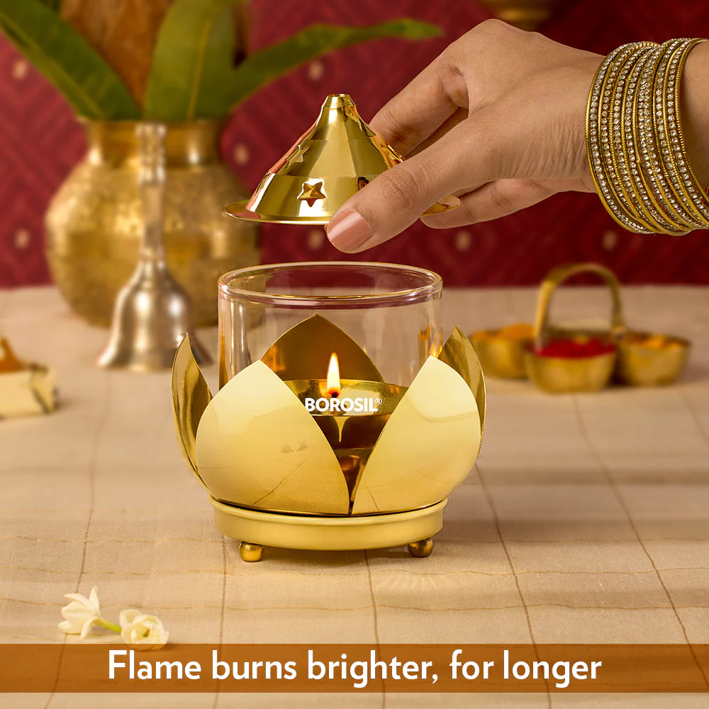 Borosil Shubh Akhand Diya, Medium - Image 4