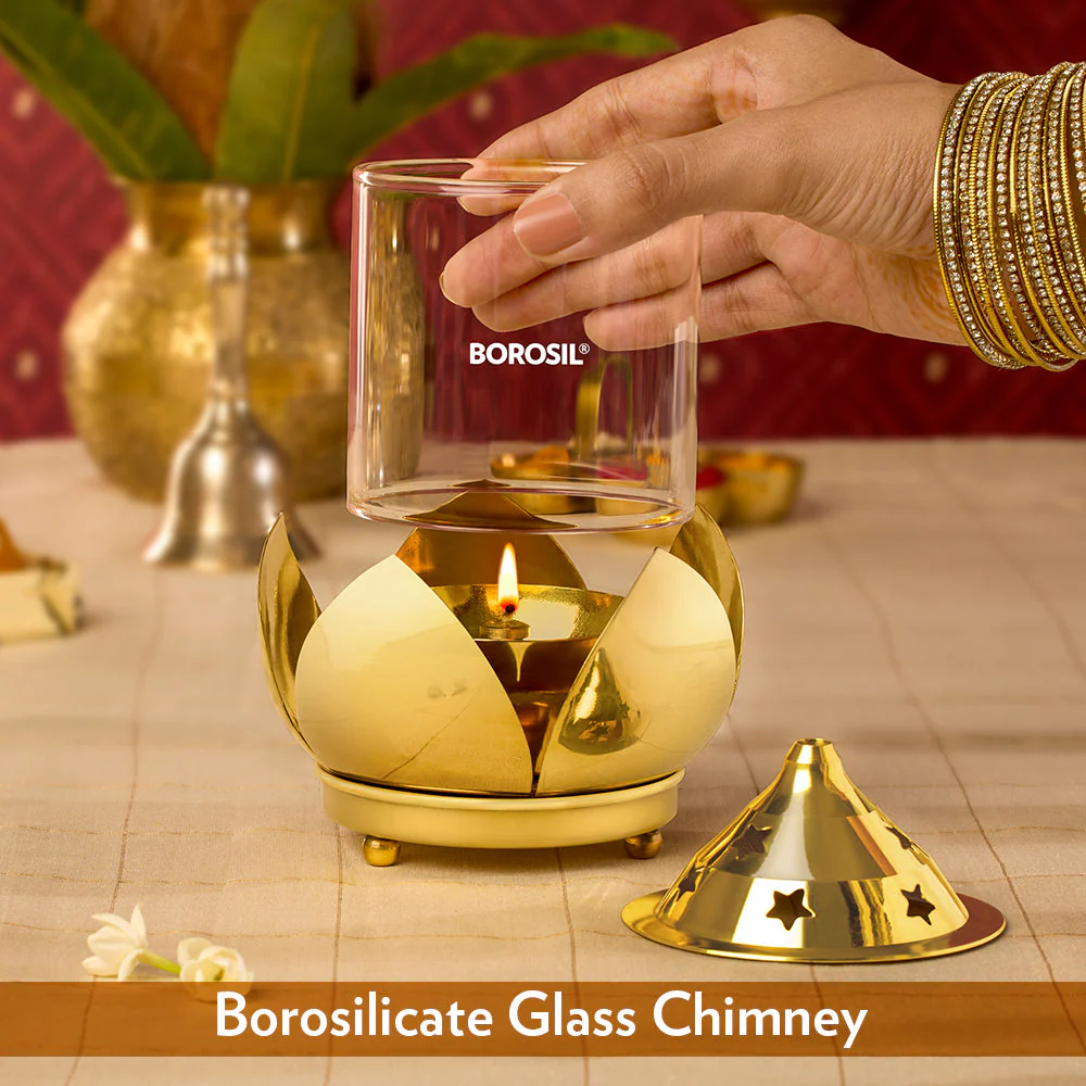 Borosil Shubh Akhand Diya, Medium - Image 5