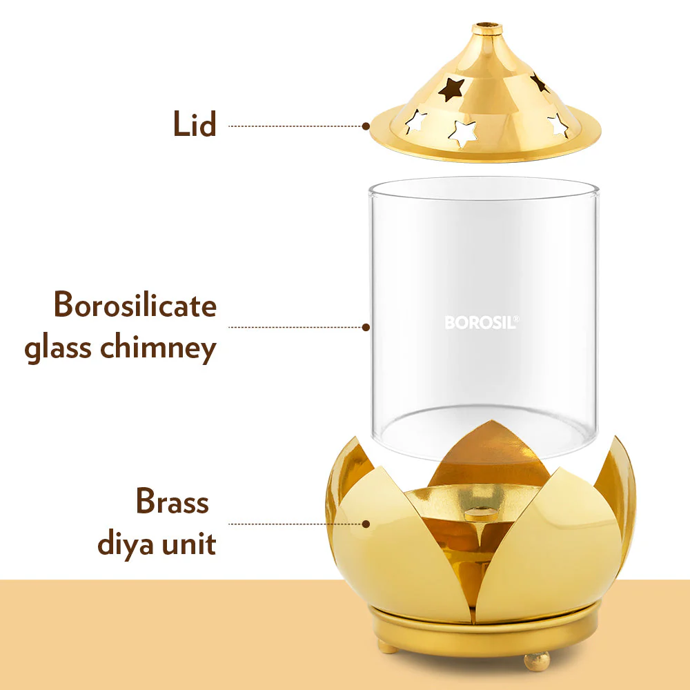 Borosil Shubh Akhand Diya, Medium - Image 6