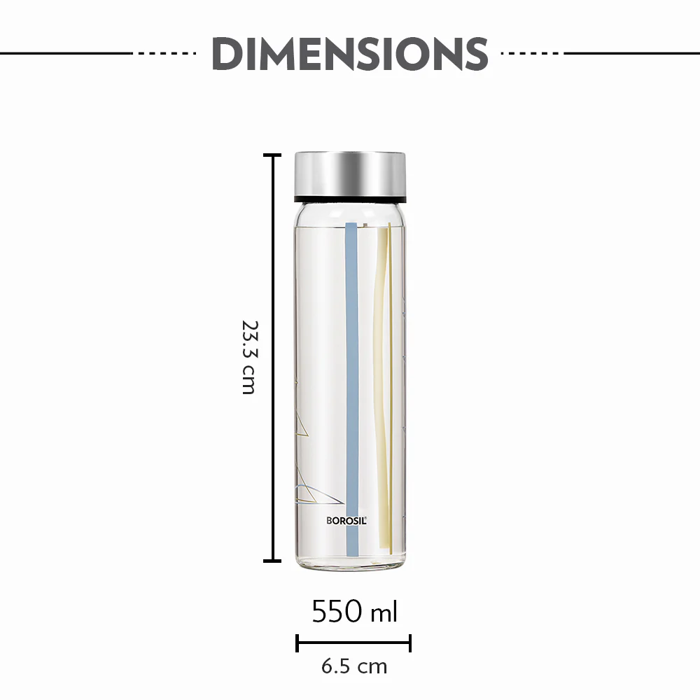 Neo Wide Mouth Sintra Glass Bottle - Image 2