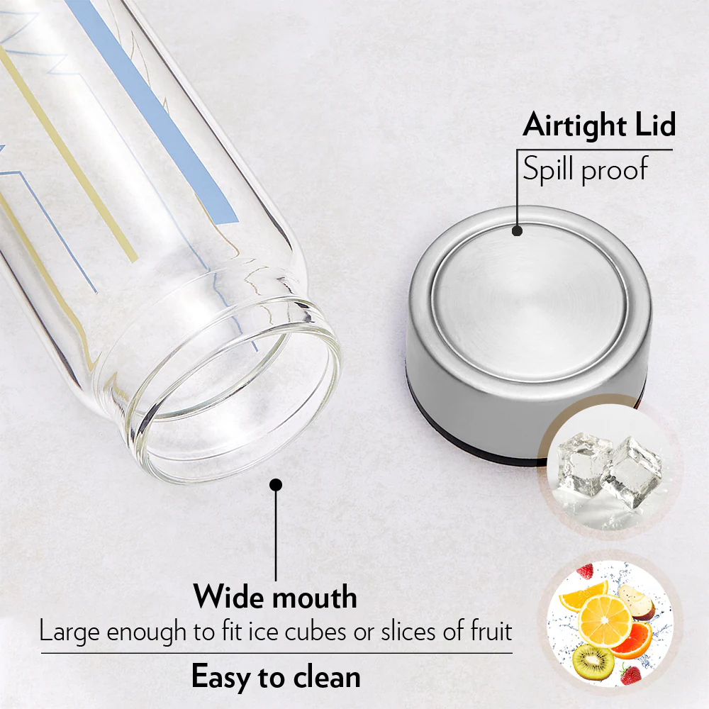 Neo Wide Mouth Sintra Glass Bottle - Image 3