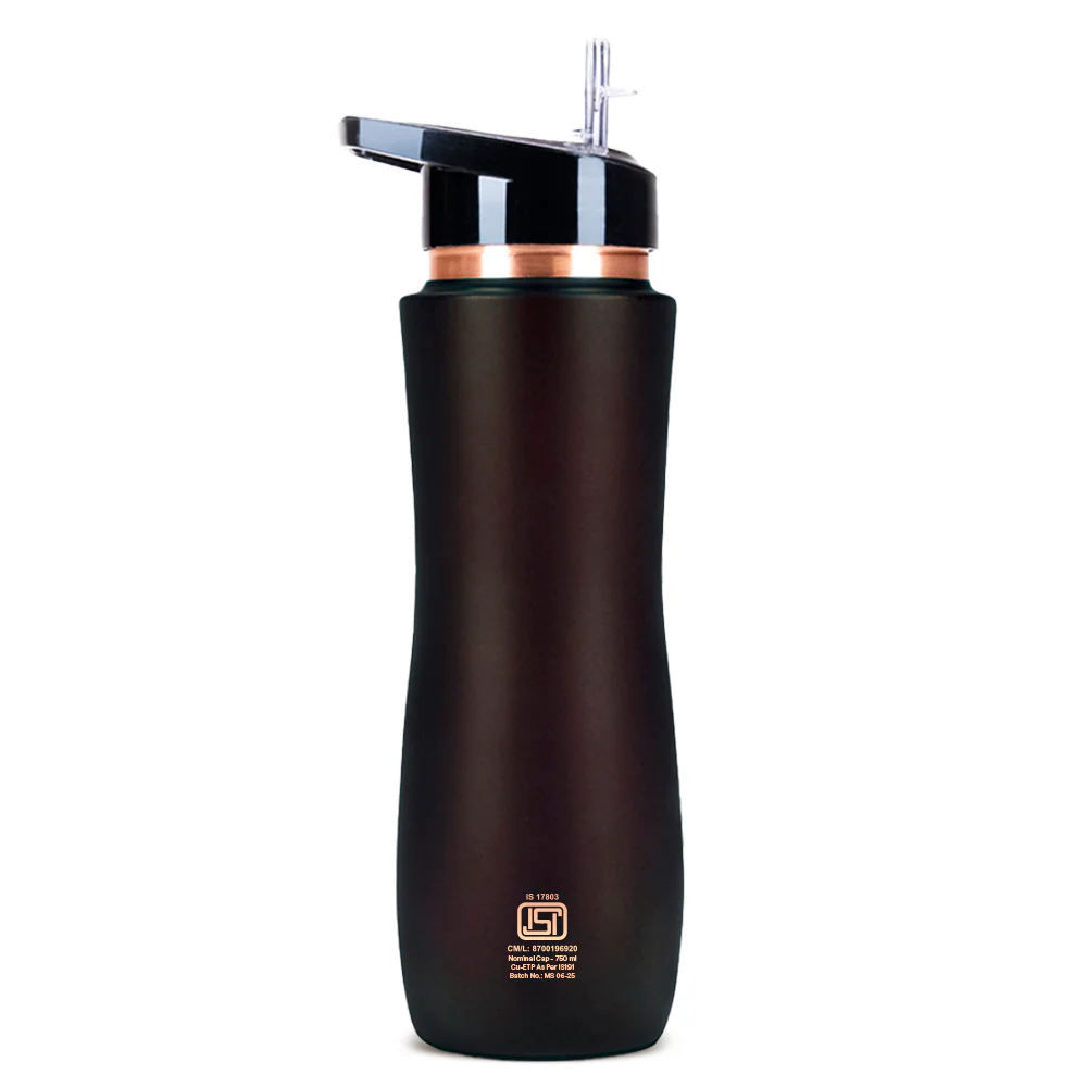 Sipper Copper Bottle, Brown - Image 2