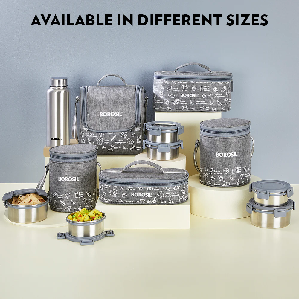 Slate Round Stainless Steel Lunchbox - Image 10