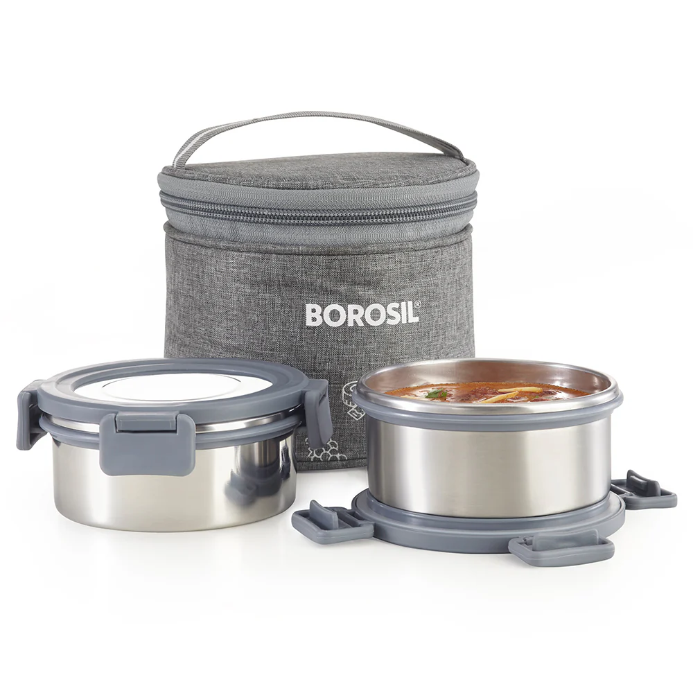 Slate Round Stainless Steel Lunchbox - Image 2
