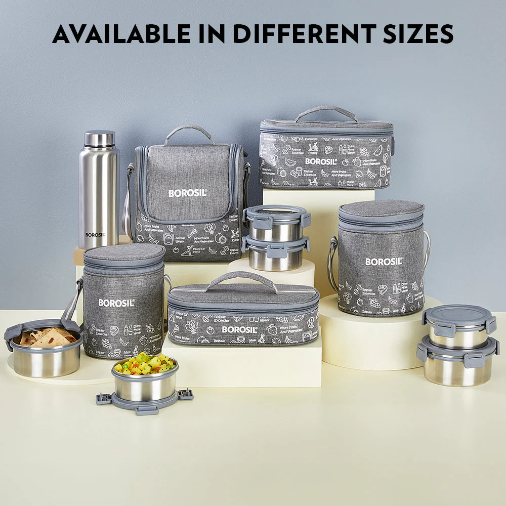 Slate Round Stainless Steel Lunchbox - Image 10