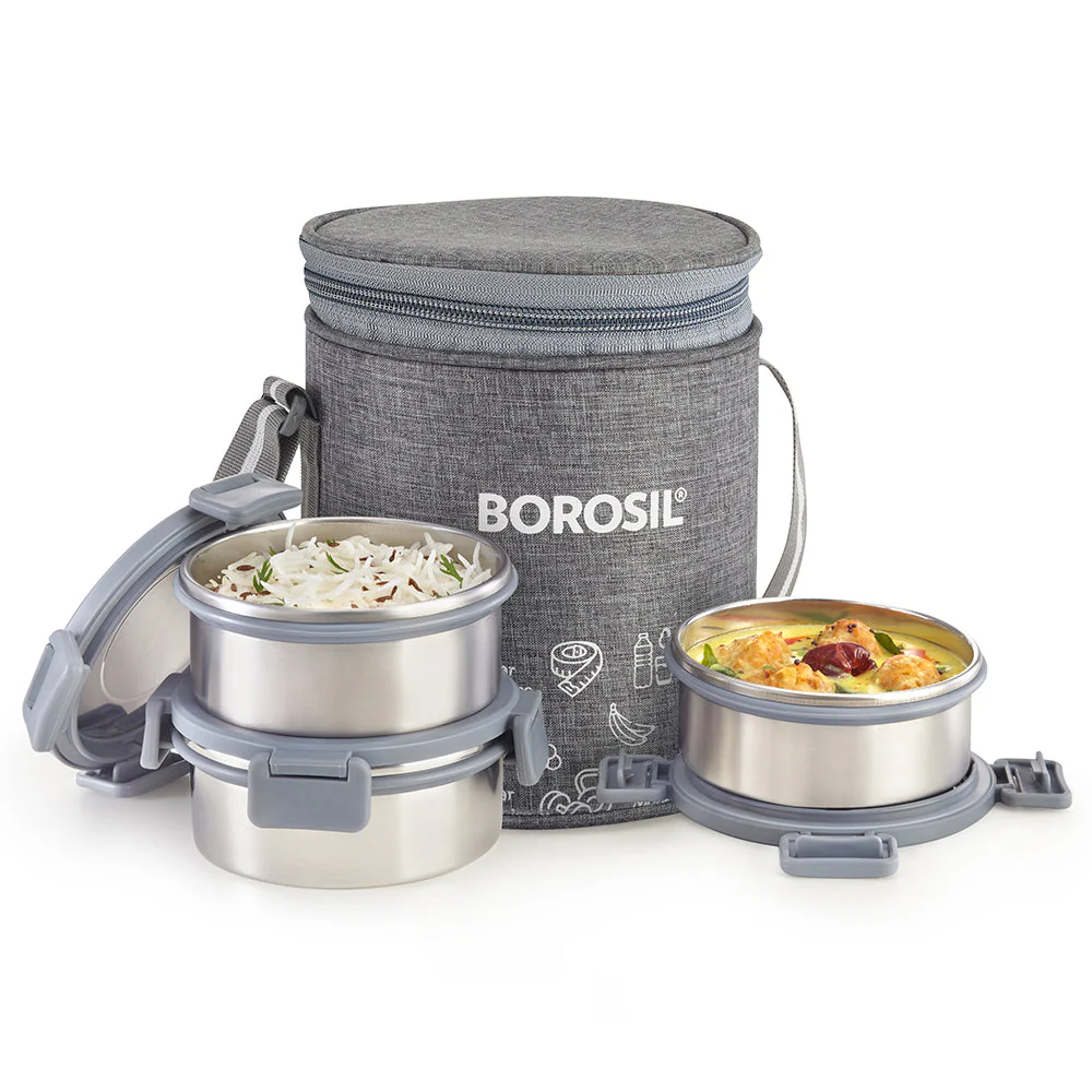 Slate Round Stainless Steel Lunchbox - Image 2