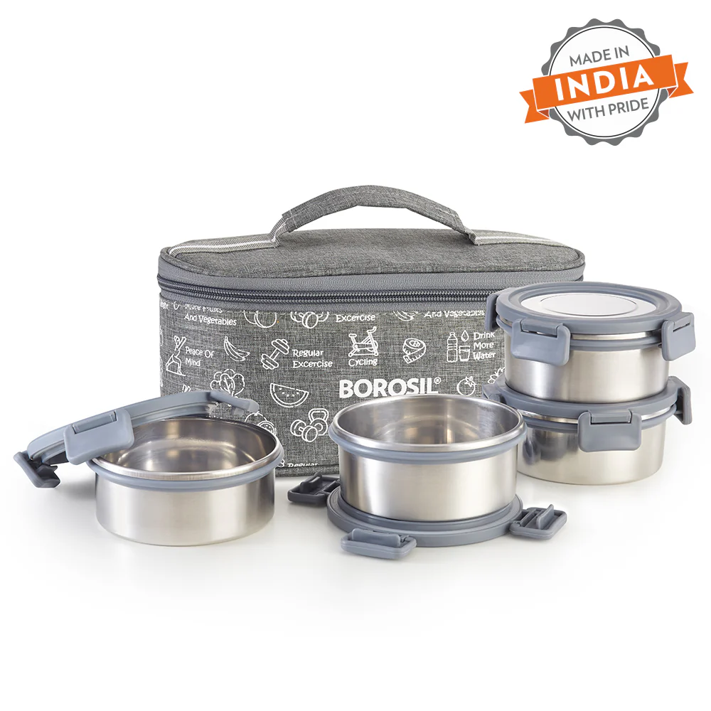 Slate Round Stainless Steel Lunchbox - Image 3