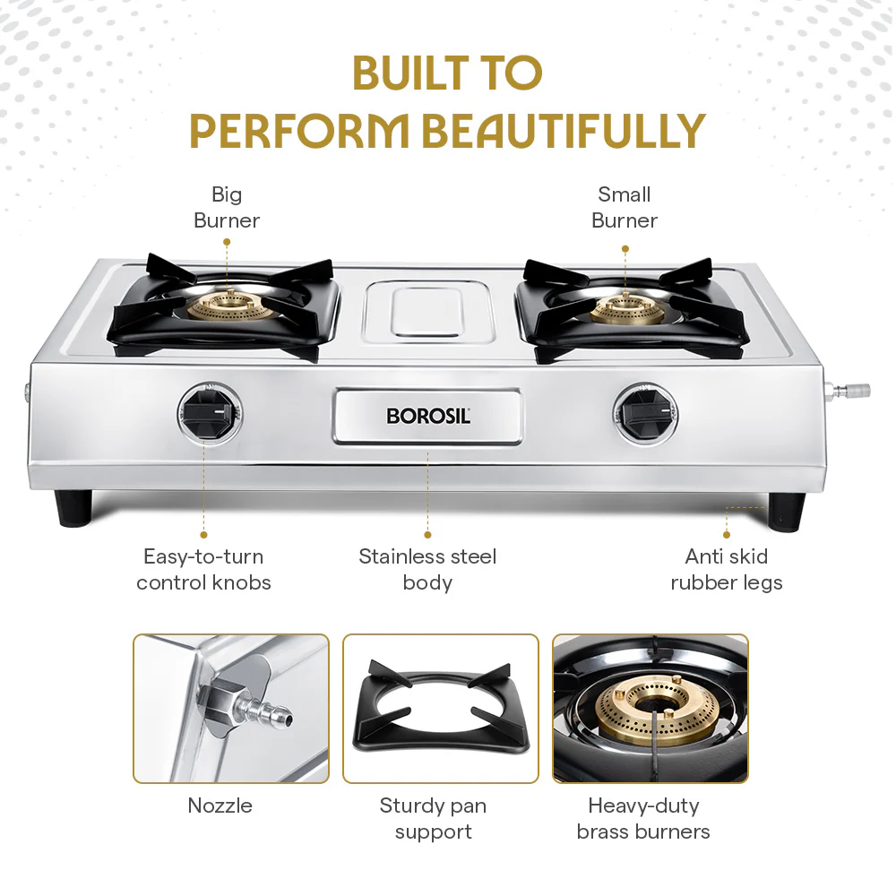Smart Flame DLX Stainless Steel Gas Stove - Image 5