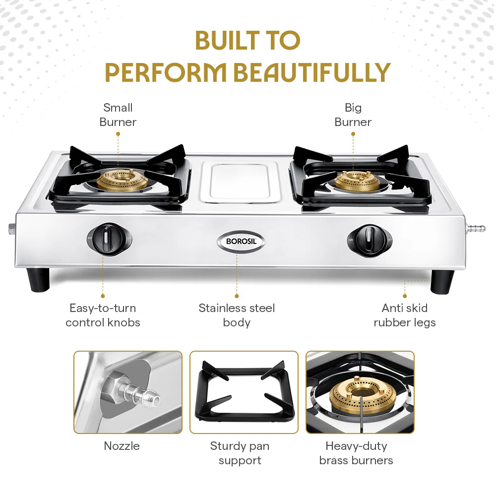Smart Flame Stainless Steel Gas Stove - Image 5