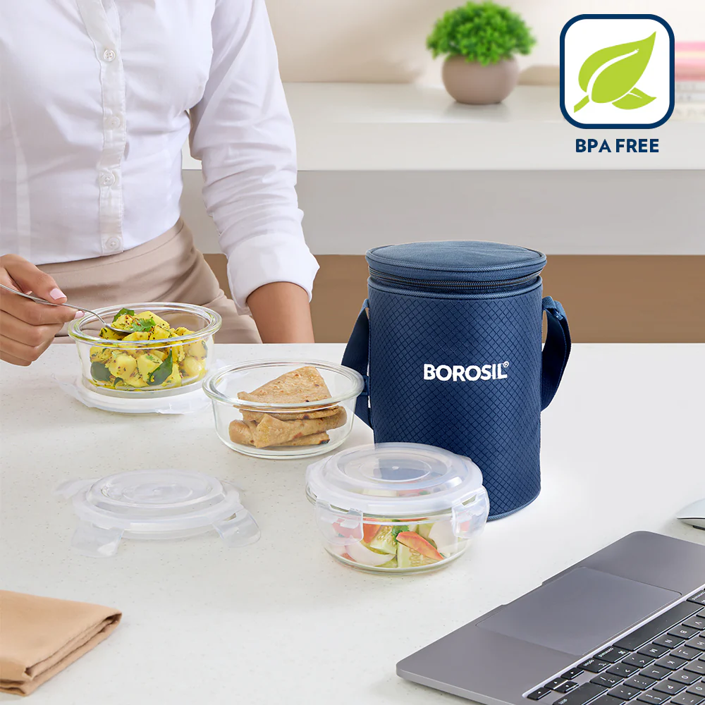 Smile Round Glass Lunch Box - Image 6