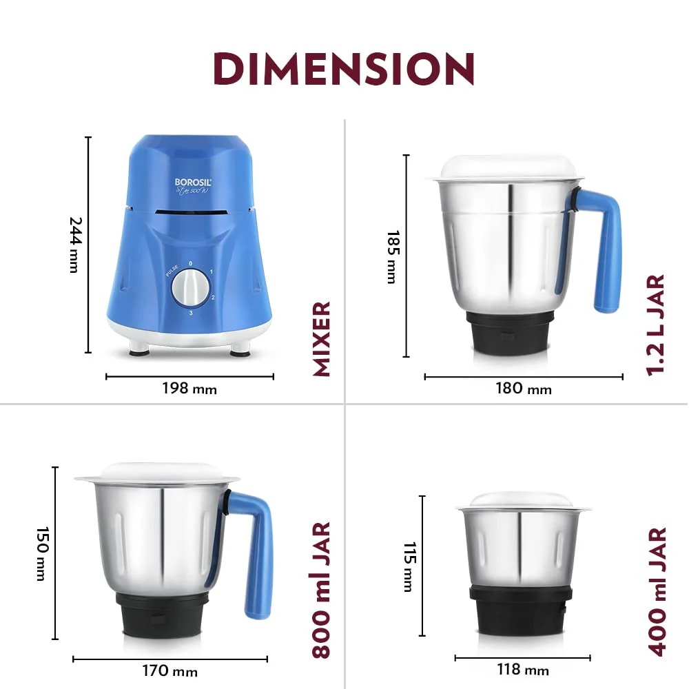 Star Mixer Grinder-Blue - Image 3