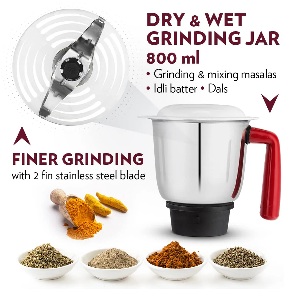 Star Mixer Grinder-Maroon - Image 8