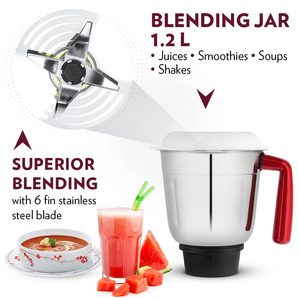 Star Mixer Grinder-Maroon - Image 9