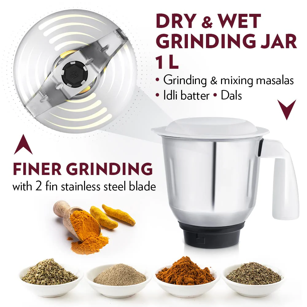 Supermax Mixer Grinder-Red - Image 8