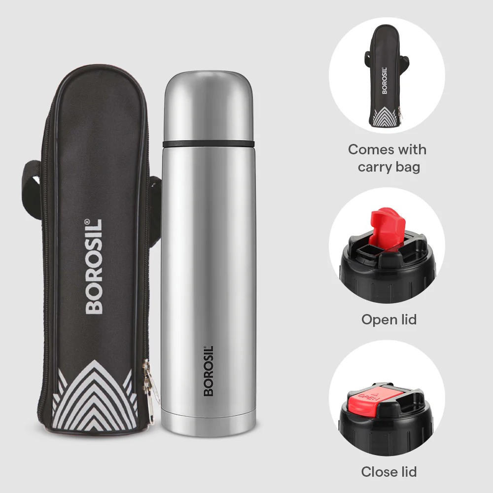 Thermo Flask Double Wall Bottle, Black CP - Image 6
