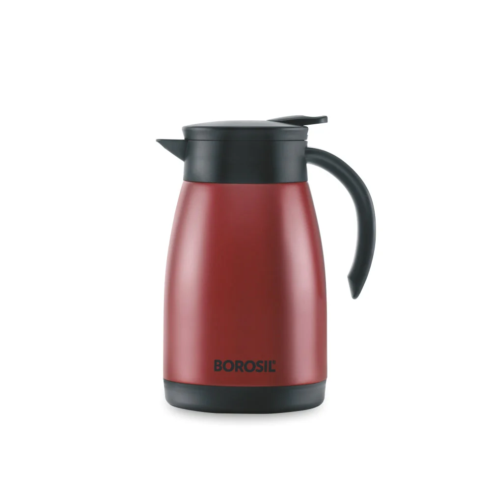 Borosil Insulated Tea Pot, Red, 1.5L