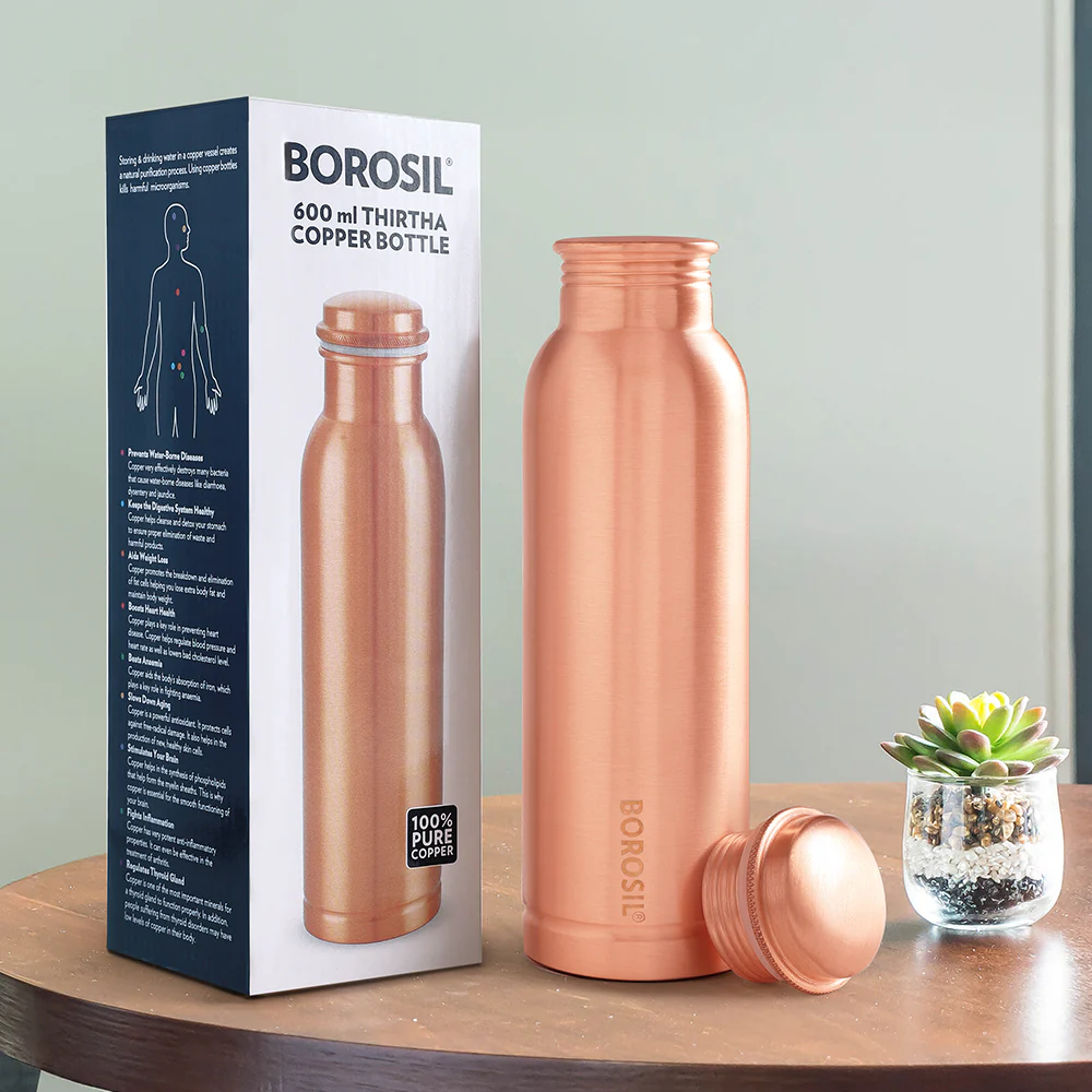 Thirtha Plain Copper Bottle - Image 16