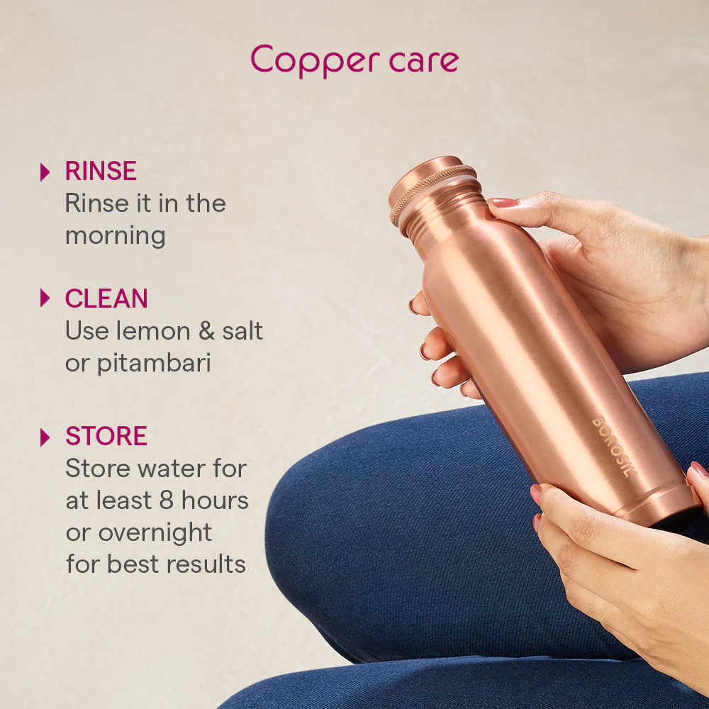 Thirtha Plain Copper Bottle - Image 5