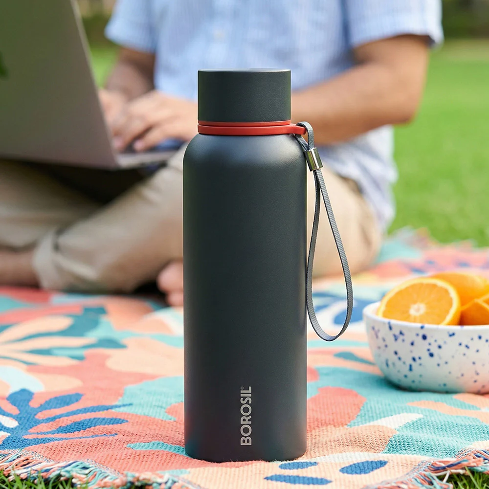 Trek Double Wall Bottle, Black - Image 5