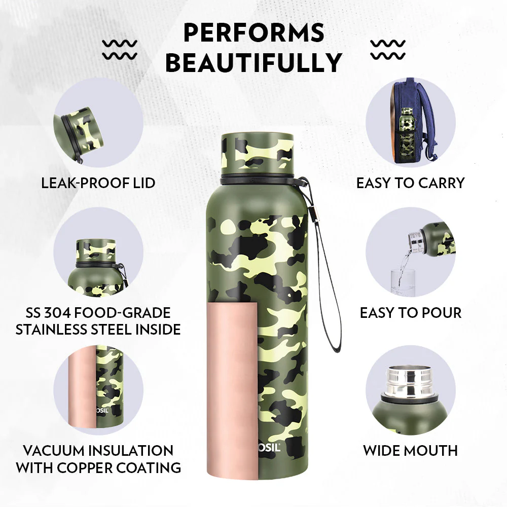 Trek Double Wall Bottle, Military Green - Image 5