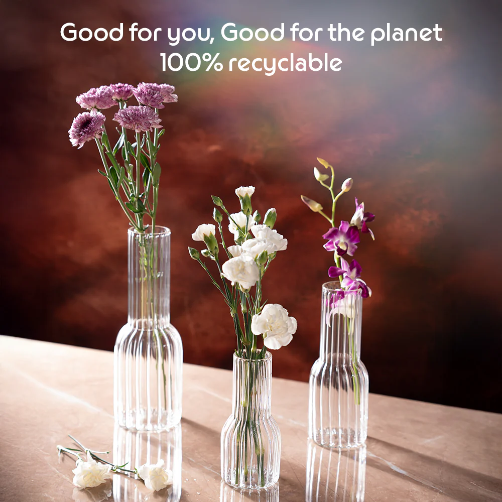 Trinity Fluted Vases - Set of 3 - Image 6