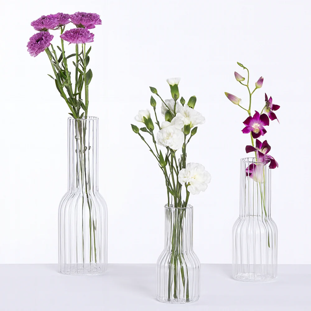 Trinity Fluted Vases - Set of 3 - Image 8