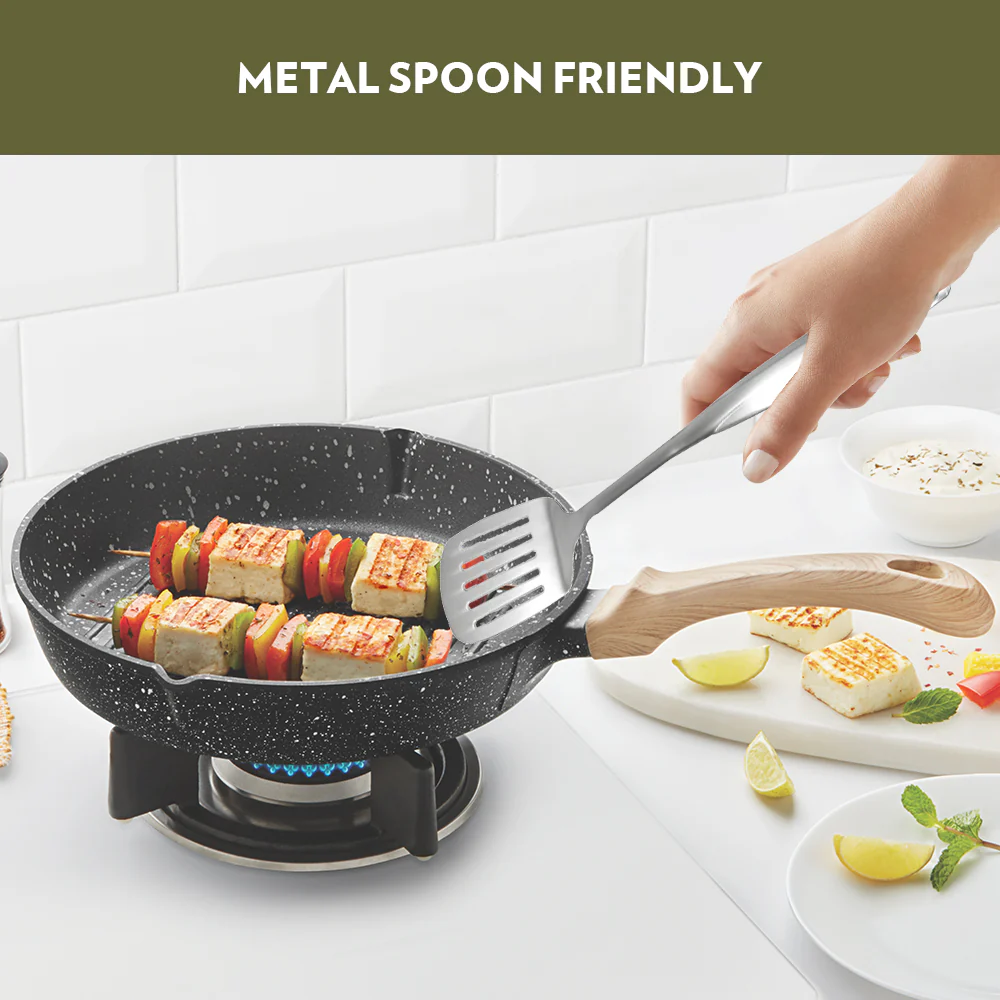 Vajra Nonstick Round Grill Fry Pan - Image 6
