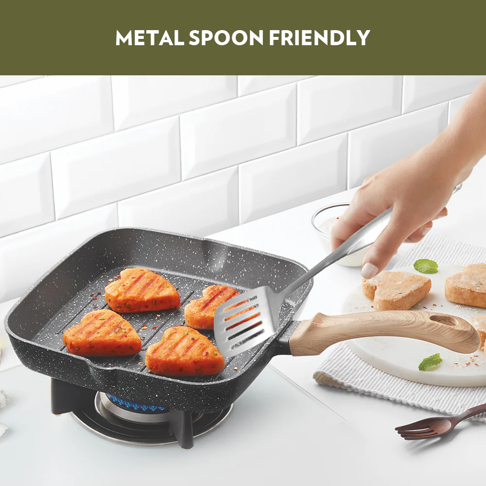 Vajra Nonstick Square Grill Fry Pan - Image 6
