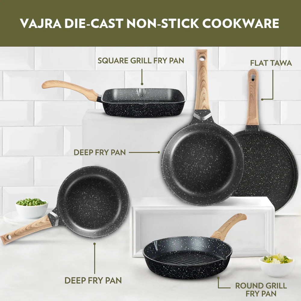 Vajra Nonstick Square Grill Fry Pan - Image 8