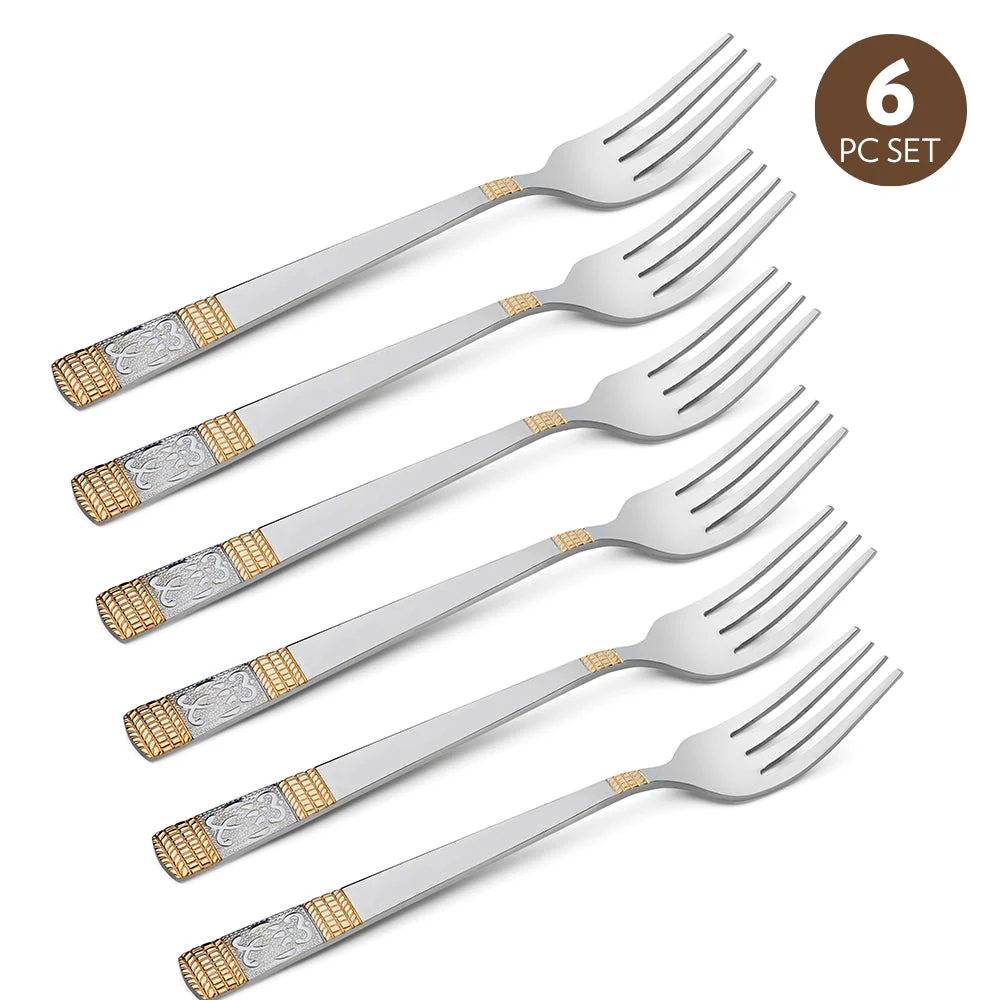 Borosil Venice Dinner Fork, Set of 6-18 cm - Image 3