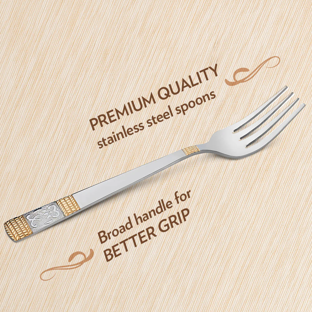 Borosil Venice Dinner Fork, Set of 6-18 cm - Image 7