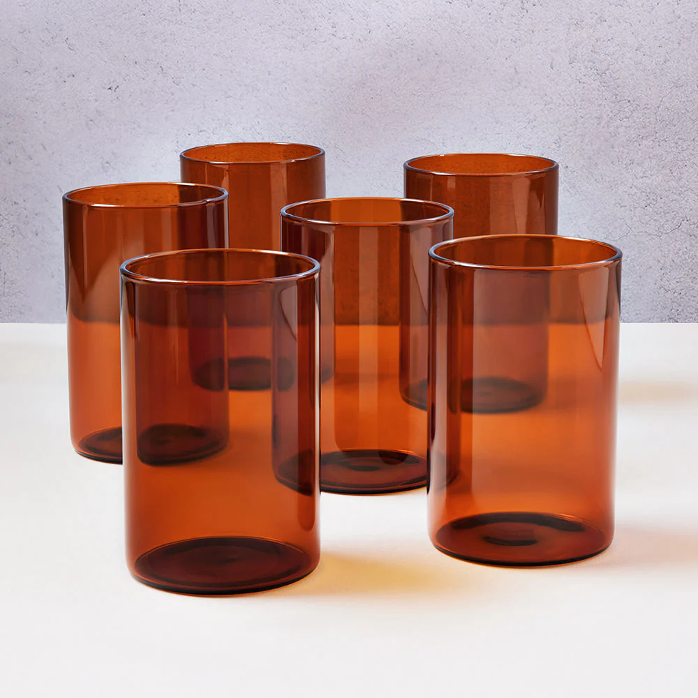Borosil Vision Amber Glass Set - Image 8